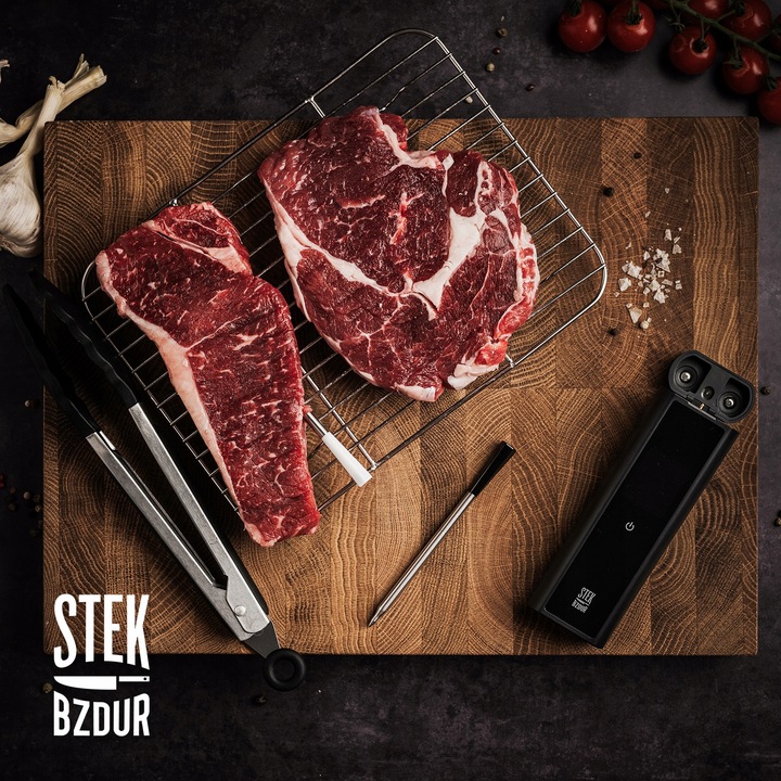 2x Bezprzewodowy Termometr Kuchenny Cyfrowy do Mięsa Steków STEK BZDUR