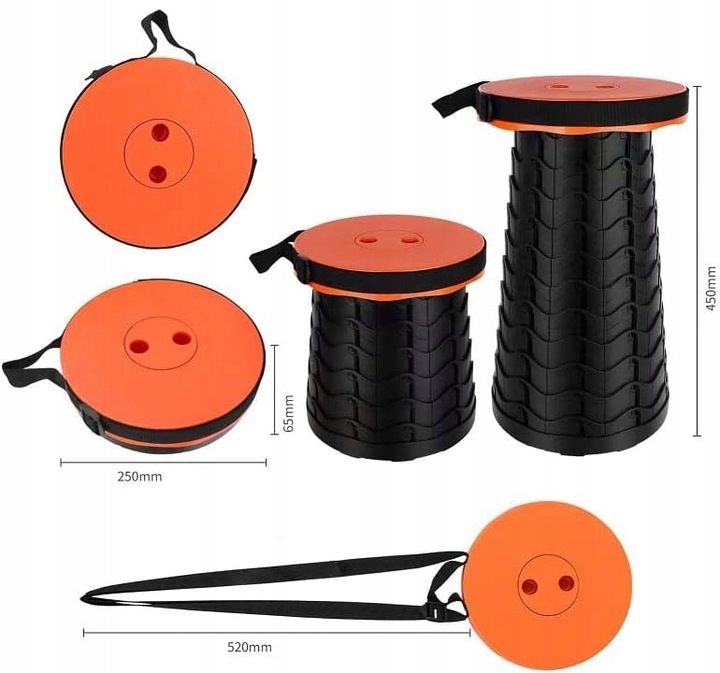 TABORET KRZESŁO TURYSTYCZNE SKŁADANE STOŁEK 67