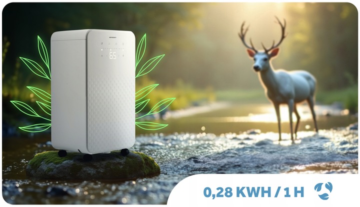 Osuszacz powietrza pochłaniacz wilgoci 12l/24h BERDSEN higrostat timer