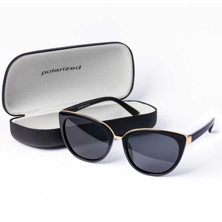 OKULARY PRZECIWSŁONECZNE POLARYZACYJNE DAMSKIE PolarZONE Z ETUI ŚCIERECZKA