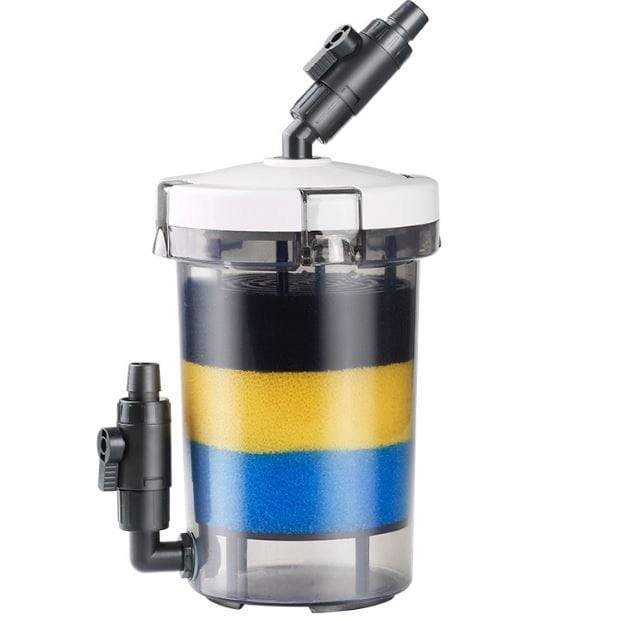 Duży PREFILTR ZEWNĘTRZNY EW-603 2,7L Do Akwarium Transparentny