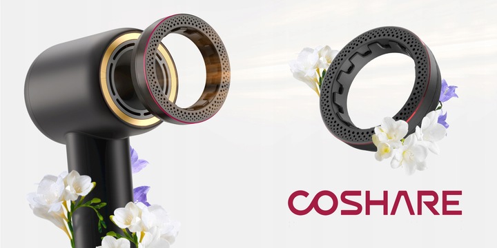 Mocna Suszarka do Włosów COSHARE EssenceRing SuperFlow1 Jonizacja 1600W
