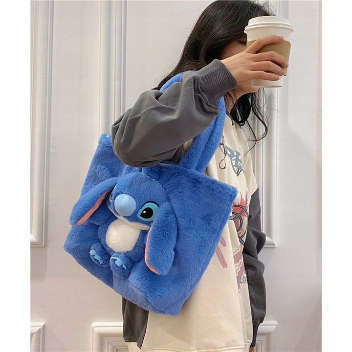 TOREBKA PLUSZAK STICH STITCH MASKOTKA PLUSZOWA TOREBECZKA NA RAMIĘ DZIECI