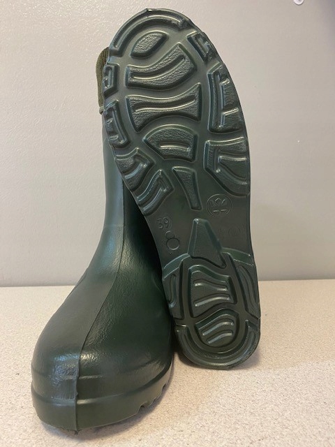 Kalosze damskie lekkie piankowe ocieplane LEMIGO buty ALASKA zielone