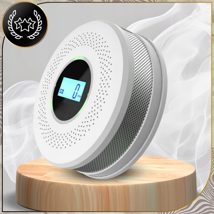 Czujnik czadu i dymu tlenku węgla pożaru ognia JKD 512COM