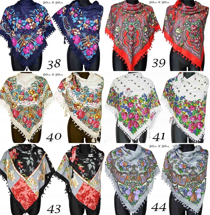 Oryginalna Chusta Ludowa Chusta Góralska Folk