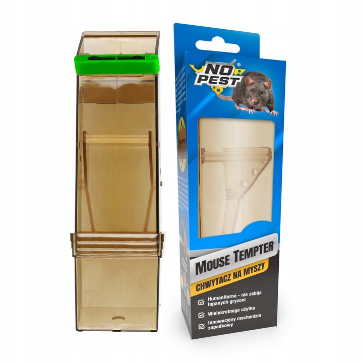 HUMANITARNY CHWYTACZ ŻYWOŁAPKA PUŁAPKA NA MYSZY GRYZONIE NO PEST (5