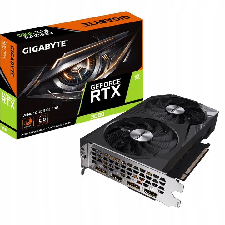 Karta graficzna Gigabyte GeForce RTX 3060 WINDFORCE OC 12 GB PCI-E 4.0