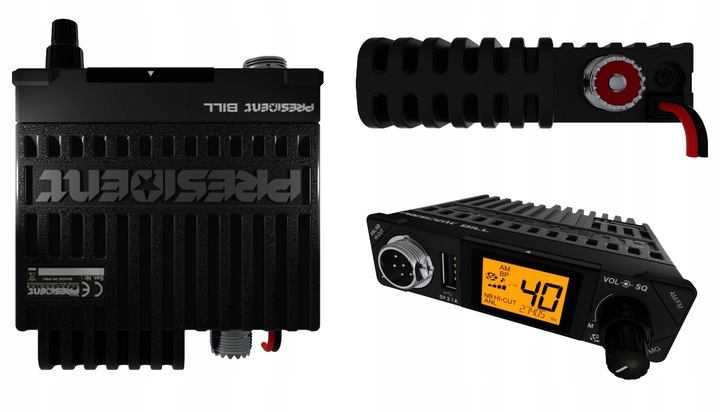 CB Radio PRESIDENT Bil Bily ASC małe rozmiary A6P