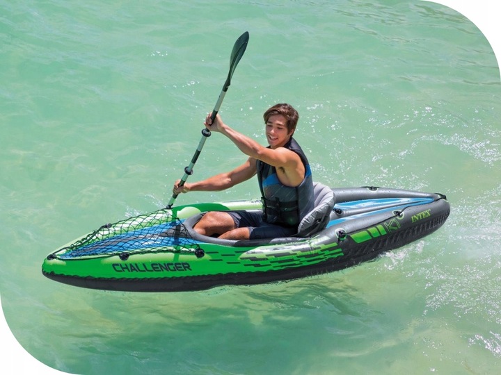 Kajak 1os. Challenger K1 Intex 68305 Pompka Wiosło