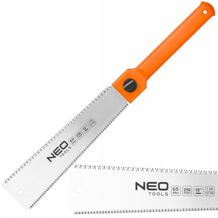 NEO OBUSTRONNA PIŁA JAPOŃSKA DOKŁADNA 7 i 11TPI DWUSTRONA STAL MANG 44-612