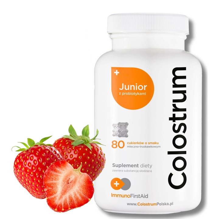 Suplementy dla dzieci Colostrum Junior Z PROBIOTYKIEM CUKIERKI NA ODPORNOŚĆ