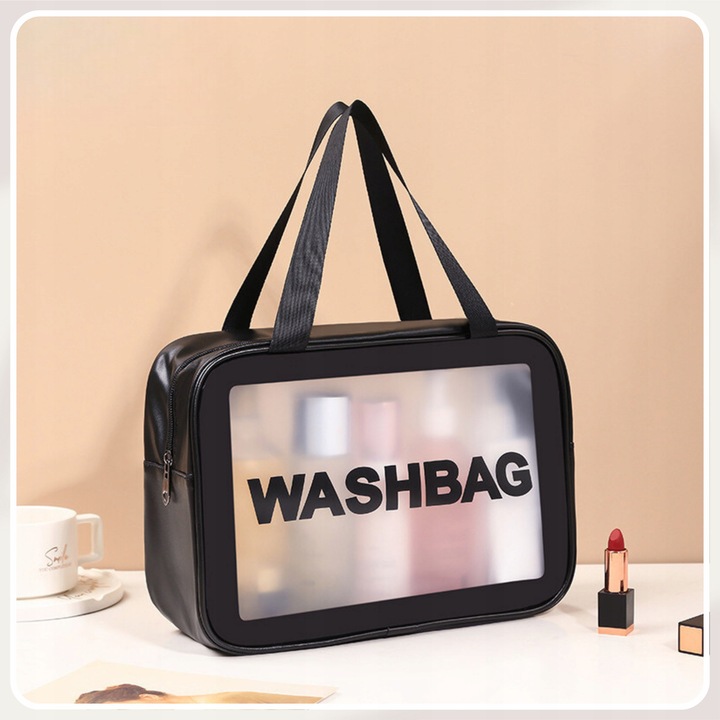 3w1 KOSMETYCZKA PRZEZROCZYSTA TRANSPARENTNA PODRÓŻNA ORGANIZER DO SAMOLOTU