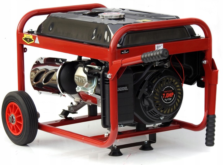 PROFESJONALNY AGREGAT PRĄDOTWÓRCZY 5,2kW KOŁA AVR+ MIEDZIANY STOJAN