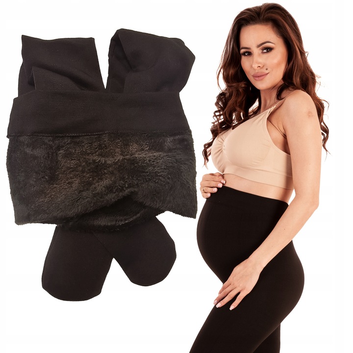 BambusowenRajstopy Ciążowe OCIEPLANE FUTERKIEM od wewnątrz do –30°C