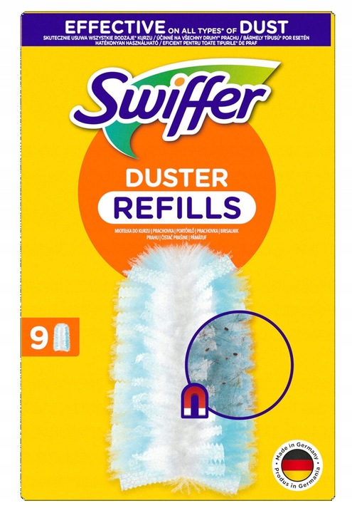 WKŁADY DO MIOTEŁKO SWIFFER DUSTER REFILLS 9 SZT
