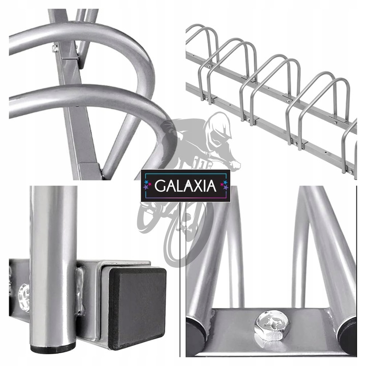 STOJAK NA ROWERY 6 Stanowisk 6 Rowerów Rowerowy Rower Uchwyt Parking Ocynk