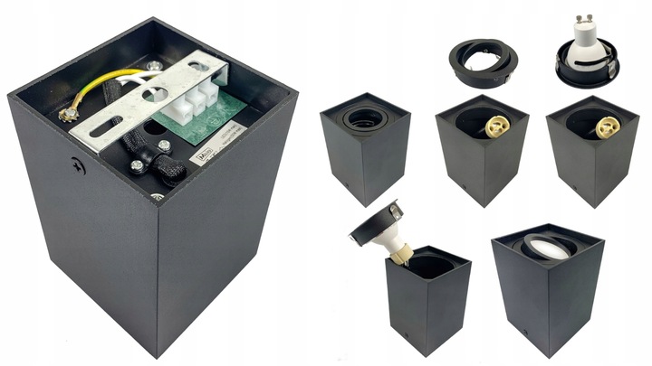 HALOGEN SUFITOWY OPRAWA NATYNKOWA LED RUCHOMA GU10