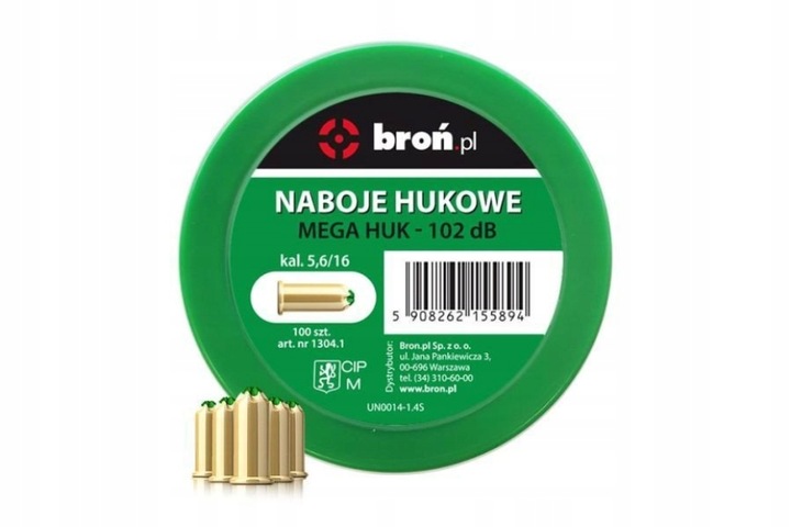 Naboje hukowe Mega Huk 5,6/16 mm 100 sztuk do Stalker Zoraki Phantom