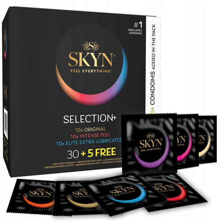 Prezerwatywy SKYN SELECTION SENSES 35szt. mix Intense Feel Original Elite