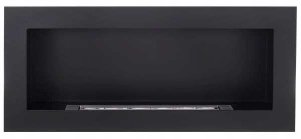 Biokominek WISZĄCY 90cm NAŚCIENNY czarny do ZABUDOWY