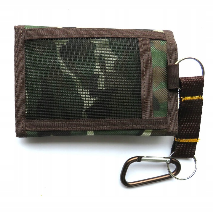 Portfel młodzieżowy z KARABIŃCZYKIEM, XTREME, MORO