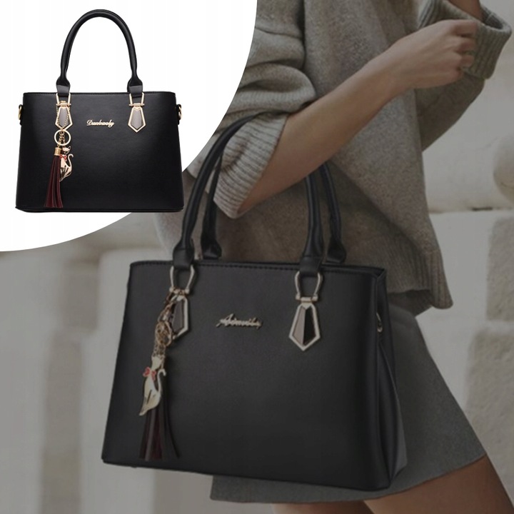 DAMSKA TOREBKA 2w1 SKÓRZANA NA PASKU DLA KOBIET PREZENT DO PRACY