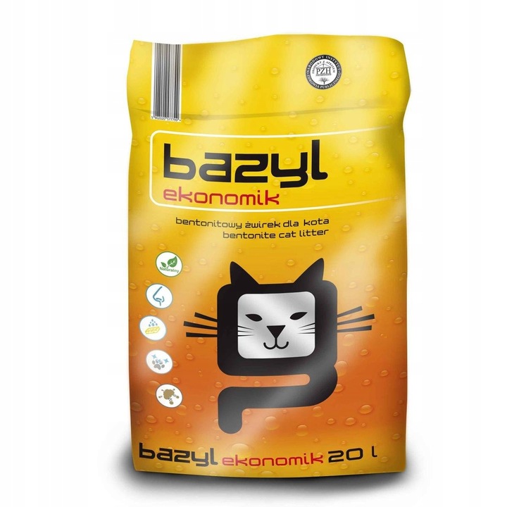 Bazyl Ekonomik 20L Żwirek Dla Kotów