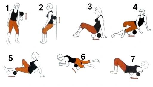 Wałek roller do masażu piankowy EPP Qmed 45cm duży