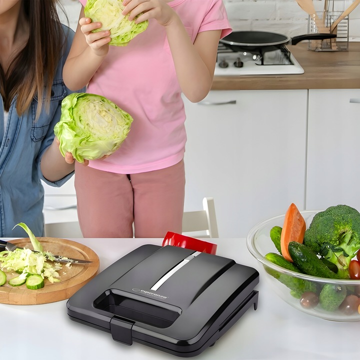 TOSTER OPIEKACZ DO KANAPEK CHRUPIĄCYCH TOSTÓW SANDWICH 1000W TRÓJKĄTY