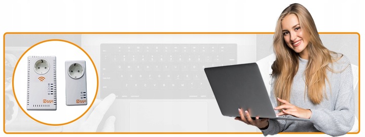 Transmiter sieciowy WIFI Comtrend Powerline PG-9073LG +1x PG-9072LG zestaw