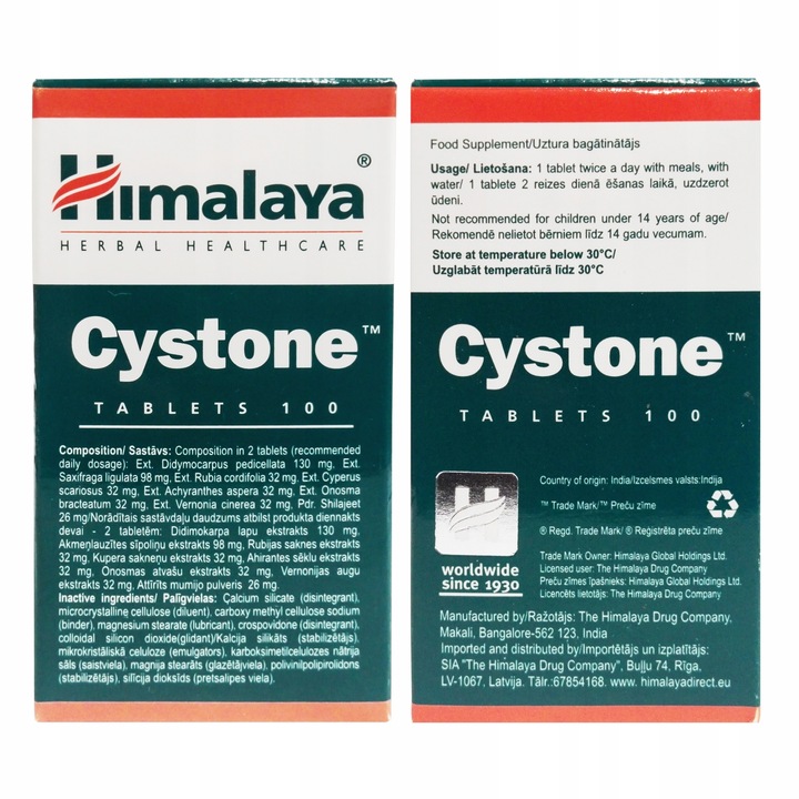 Cystone Wsparcie W Kamicy Nerkowej 100 Tabletek