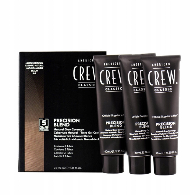 Odsiwiacz do Włosów American Crew Precison Blend Medium Natural 4-5 3x 40ml