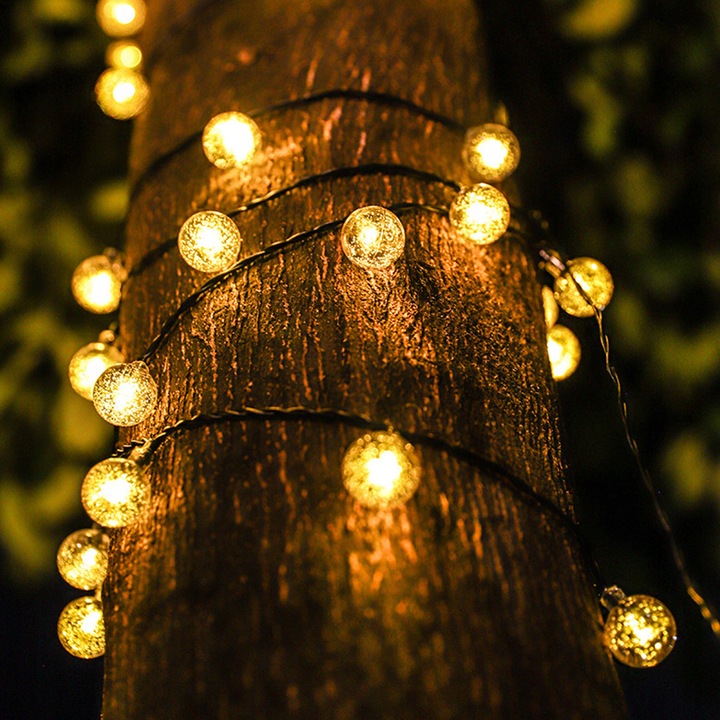 GIRLANDA SOLARNA OGRODOWA KULKI 20 LED