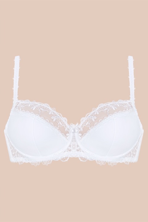 AVA stanik biustonosz półusztywniany wygodny AV-1030 SEMI-SOFT Biały 75L