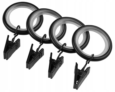 KARNISZ POJEDYNCZY 200 CM 19 MM CZARNY MAT BIAŁY MAT WYBÓR ZAKOŃCZEŃ RENA