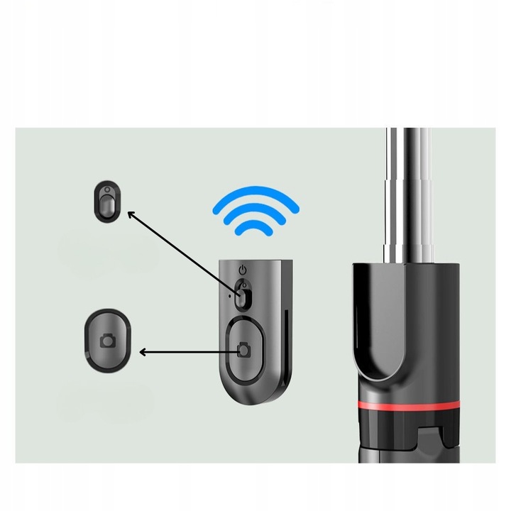 SELFIE STICK STATYW DO TELEFONU TRIPOD Z PILOTEM KIJEK STATYW BLUETOOTH BT