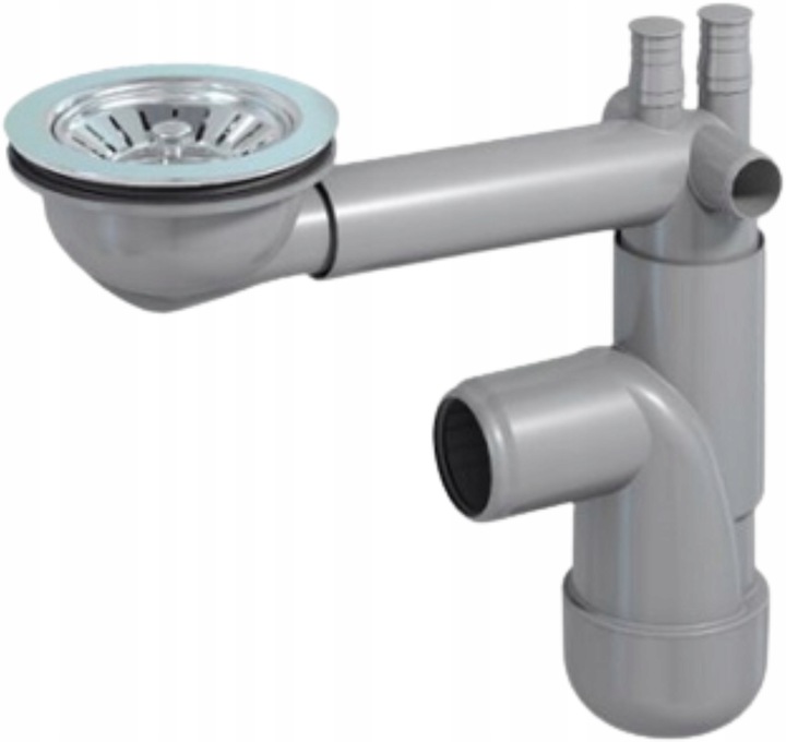 Syfon Zlewu Jednokomorowego Zlewozmywakowy Oszczędzający Miejsce Zmywarki