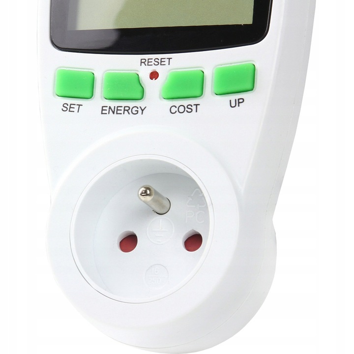 WATOMIERZ LICZNIK ENERGII MIERNIK ZUŻYCIA POBORU PRĄDU WOLTOMIERZ 2