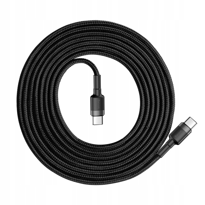 BASEUS MOCNY KABEL USB-C SZYBKIE ŁADOWANIE TYP-C TYPE-C PD 60W QC 3.0 2M