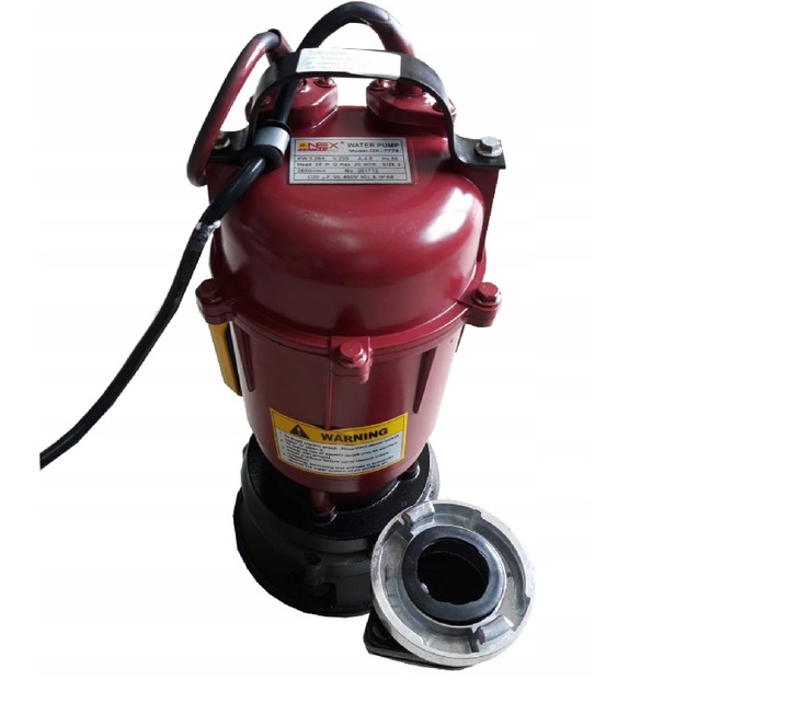 POMPA DO SZAMBA Z ROZDRABNIACZEM 3750W 3x ZŁĄCZKI