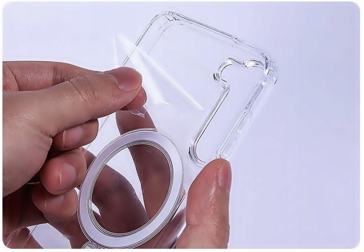 Etui do SAMSUNG GALAXY A56 / A36 do MagSafe WZMACNIANE CLEAR +2szt. SZKŁO