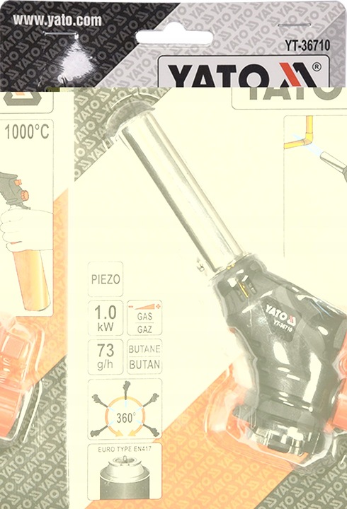 PALNIK GAZOWY DO LUTOWANIA 360 Z PIEZO YT-36710 YA