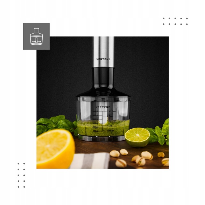 MOCNY BLENDER RĘCZNY WIELOFUNKCYJNY MIKSER 1400 W