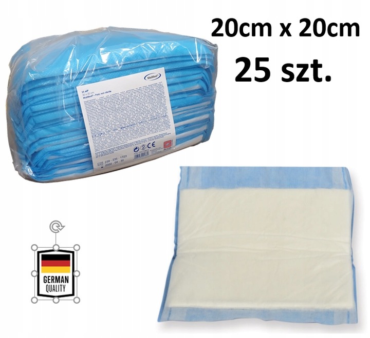 KOMPRESY OPATRUNKI WYSOKOCHŁONNE NIEJAŁOWE 20X20