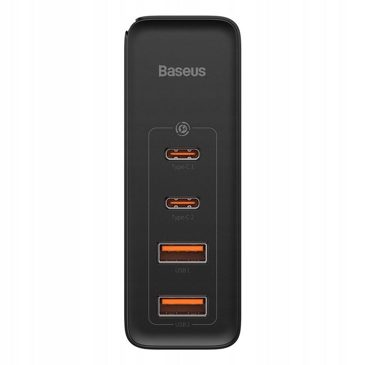 BASEUS MOCNA ŁADOWARKA SIECIOWA ZASILACZ 2X USB USB-C QC 100W + KABEL TYP-C