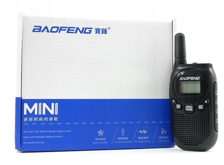 KRÓTKOFALÓWKA 2x WALKIE TALKIE BAOFENG BF-T6 PMR RADIOTELEFON DUŻY ZASIĘG