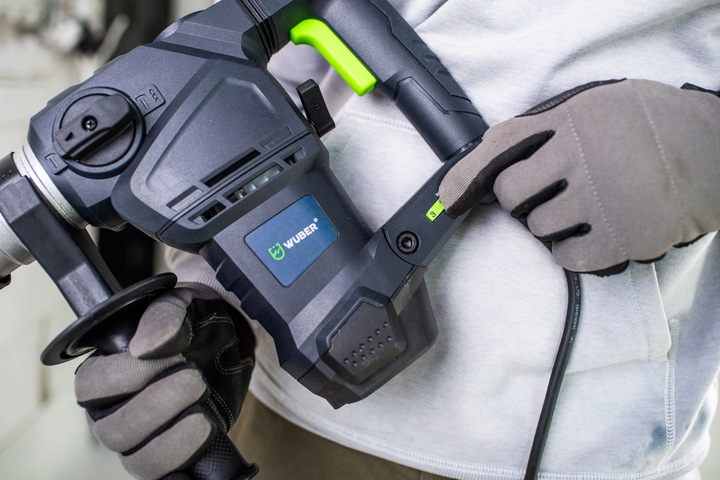 MŁOTOWIERTARKA UDAROWA SDS+ WIERTARKA MŁOT UDAROWY MOCNY ZESTAW WUBER