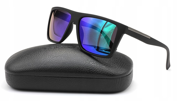 Okulary męskie przeciwsłoneczne etui polaryzacja