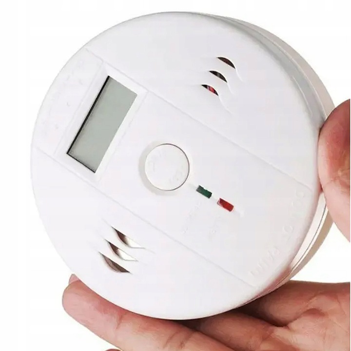 Czujnik czadu i dymu detektor tlenku węgla CO BEZPRZEWODOWY LCD GŁOŚNY